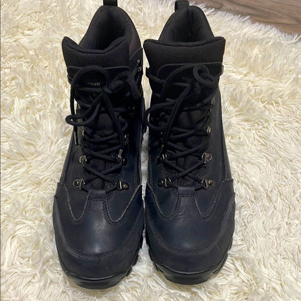 Men’s Black Wolverine Spencer Waterproof Work Boots, Size: 10.5